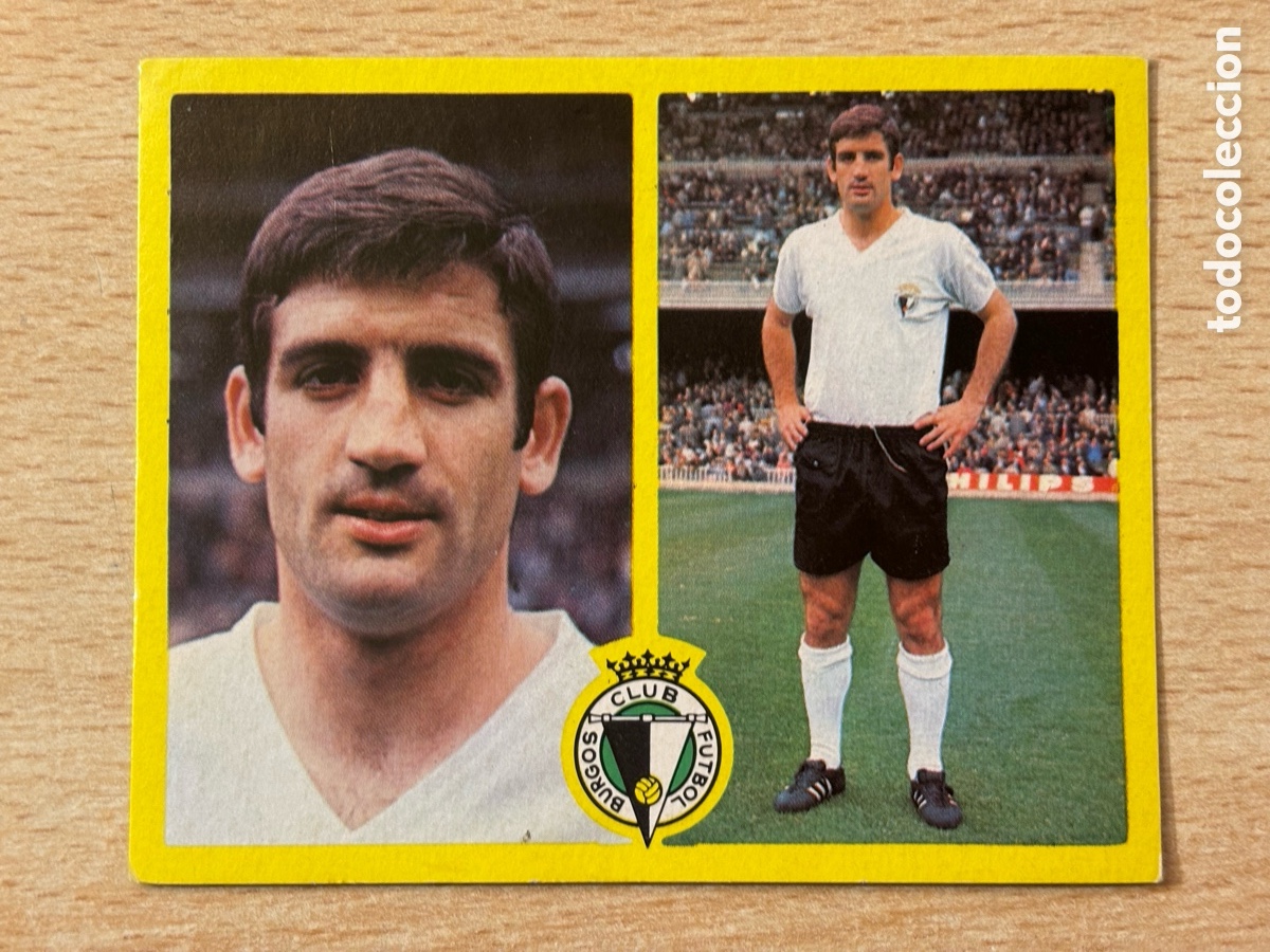 Cromos de F&uacute;tbol: Quiros Burgos CF Ediciones Este 72 73 recuperado en buen estado