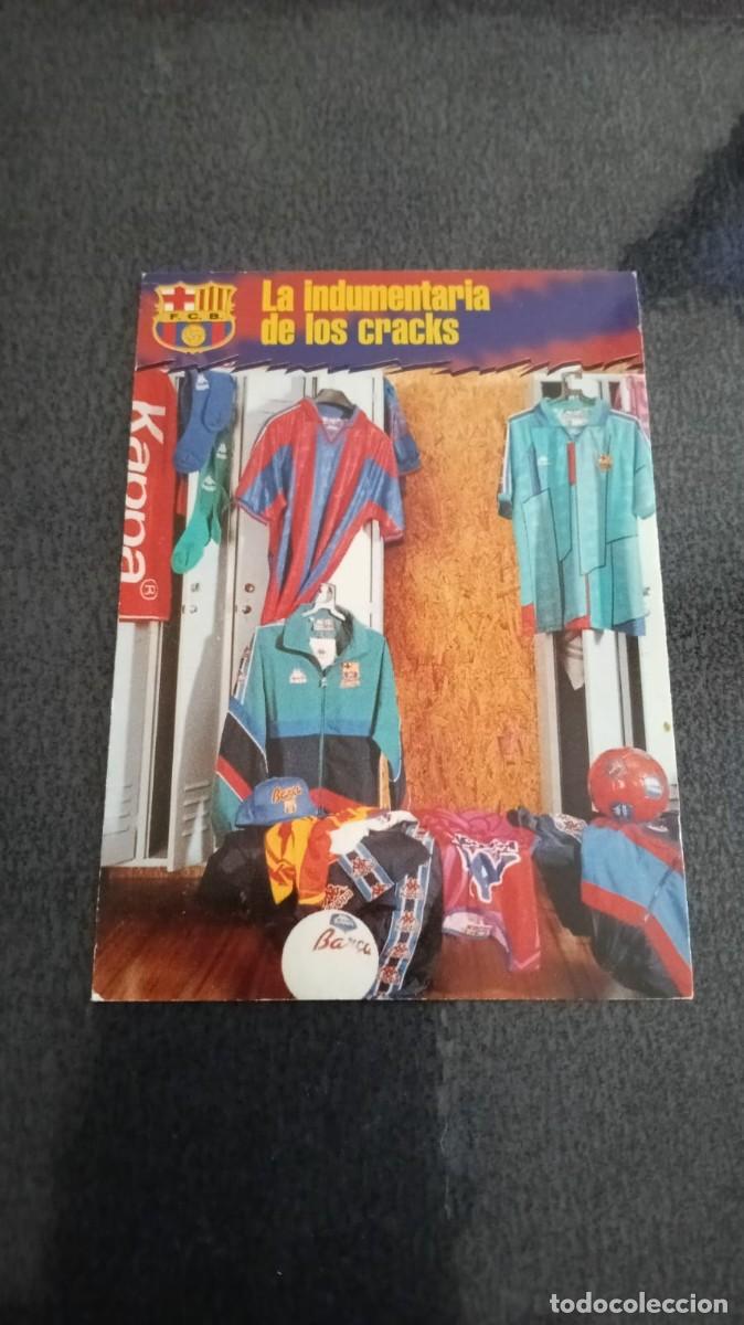 Cromos de F&uacute;tbol: Panini Cards 96 97 1996 1997 La Indumentaria de los Cracks 4 Barcelona