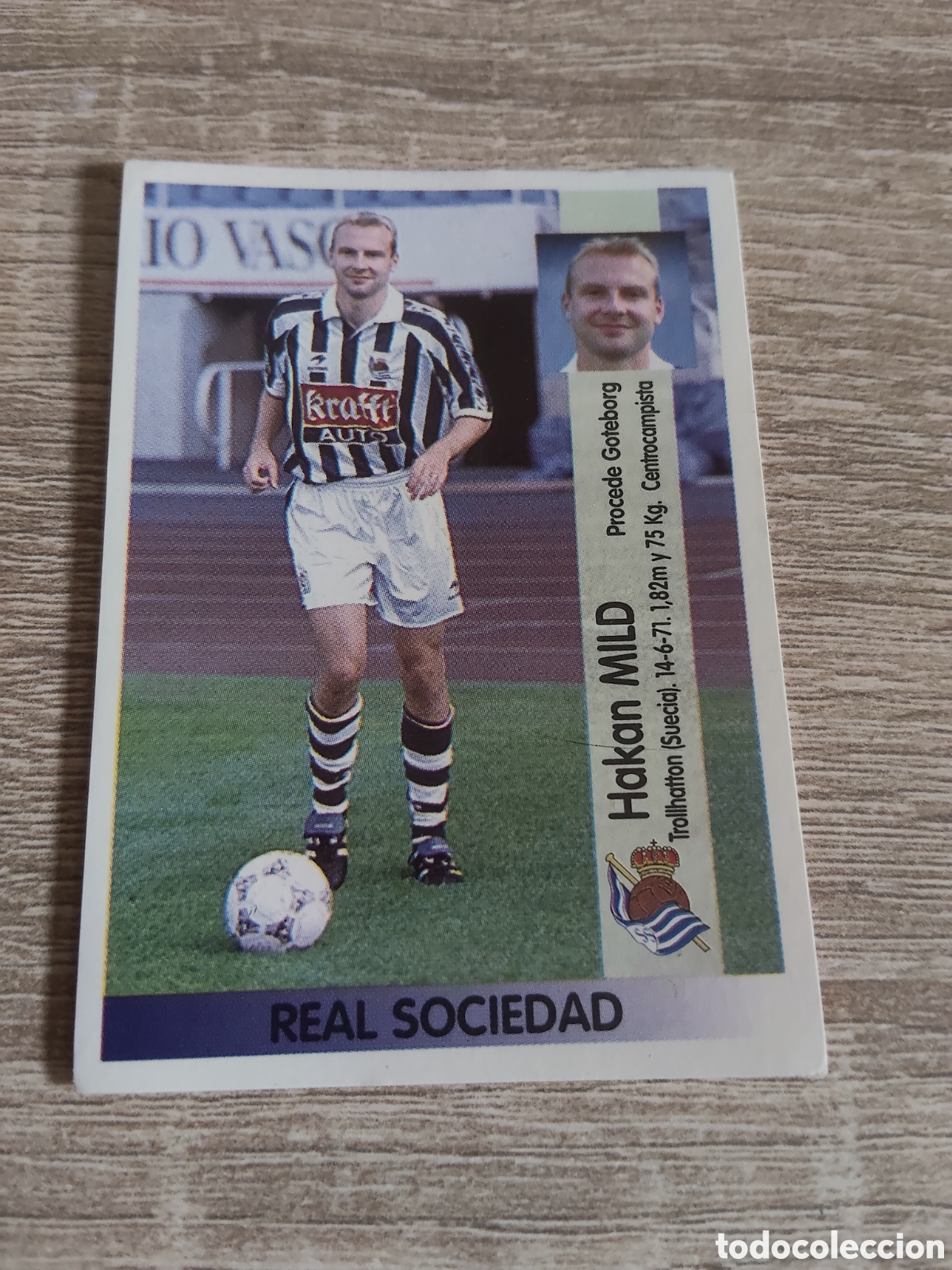 Cromos de F&uacute;tbol: Panini liga 1996 1997 96 97 110 A Mild coloca Real Sociedad
