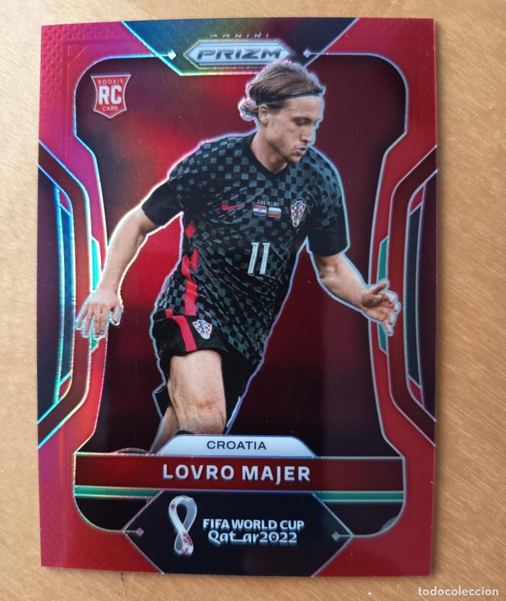 Cromos de F&uacute;tbol: PRIZM MUNDIAL QATAR 2022 NUMERADA: MAJER (CROACIA) 136/399 ROOKIE