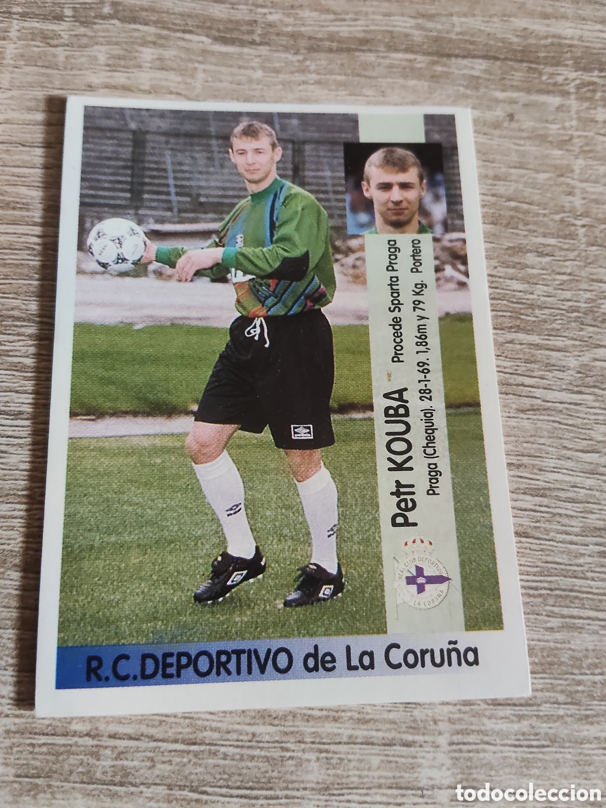 Cromos de F&uacute;tbol: Panini liga 1996 1997 96 97 129 A Kouba coloca Deportivo de la Coru&ntilde;a
