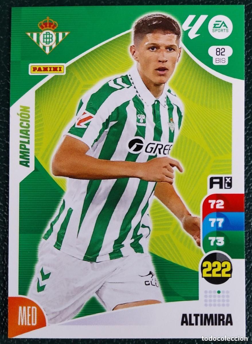 Cromos de F&uacute;tbol: 82 BIS ALTIMIRA REAL BETIS AMPLIACION FICHAS ALBUM ADRENALYN XL 2024 2025 24 25