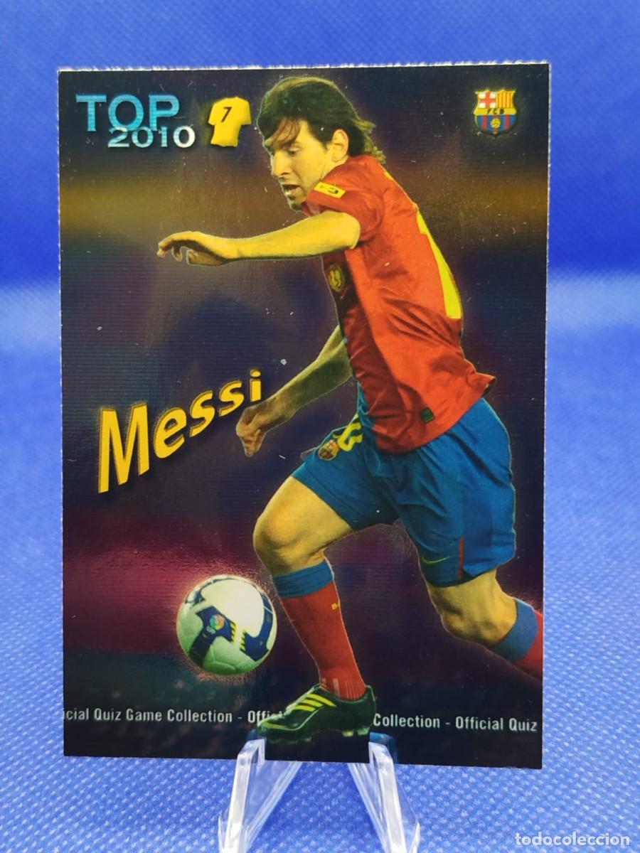 Fu&szlig;ball-Sticker: #595 LIONEL MESSI FC BARCELONA 2010 MUNDICROMO LAS FICHAS DE LA LIGA TOP 7 BLUE