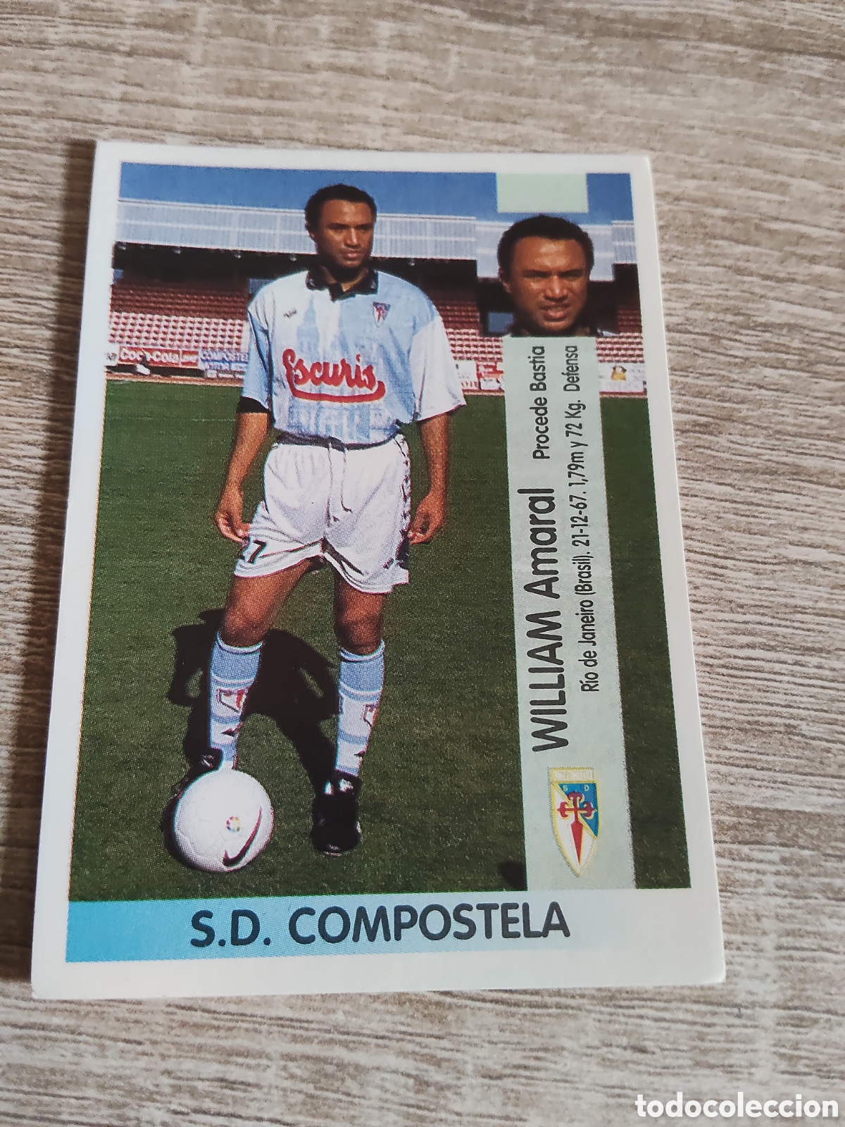 Cromos de F&uacute;tbol: Panini liga 1996 1997 96 97 149 A William coloca Compostela