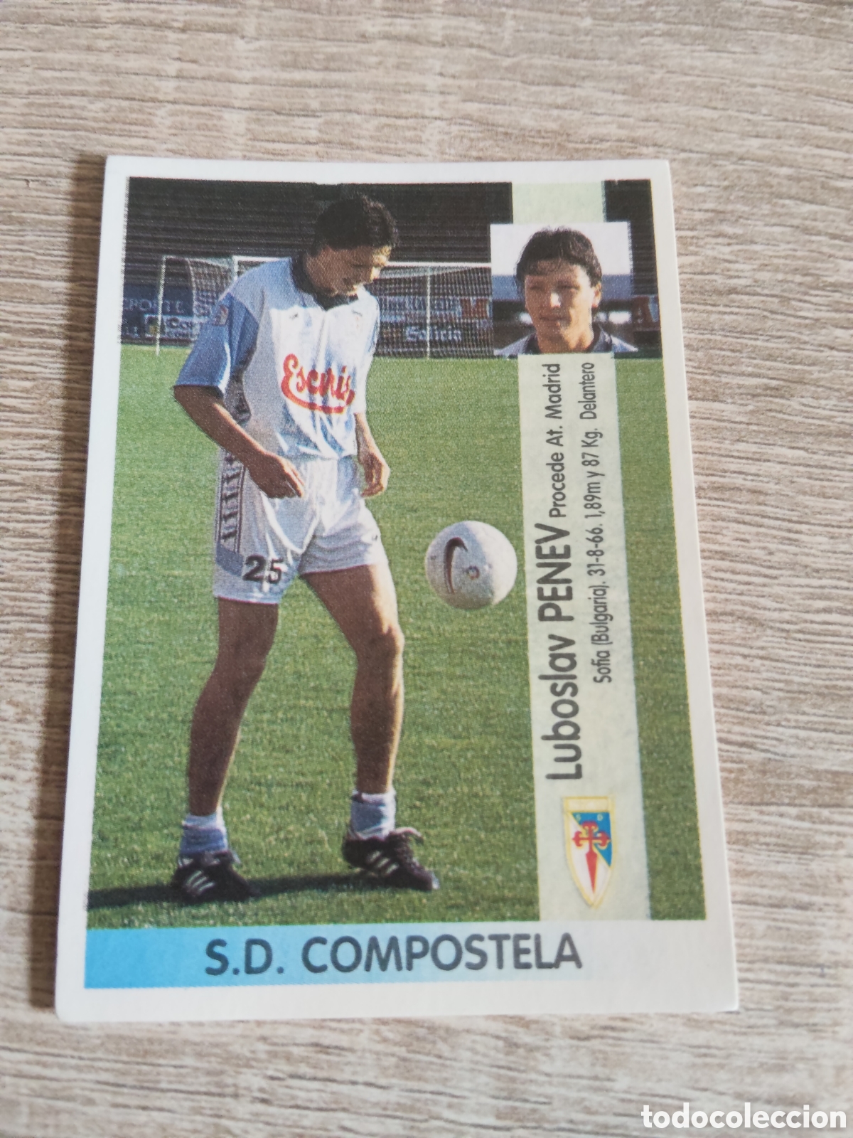 Cromos de F&uacute;tbol: Panini liga 1996 1997 96 97 157 A Penev coloca Compostela