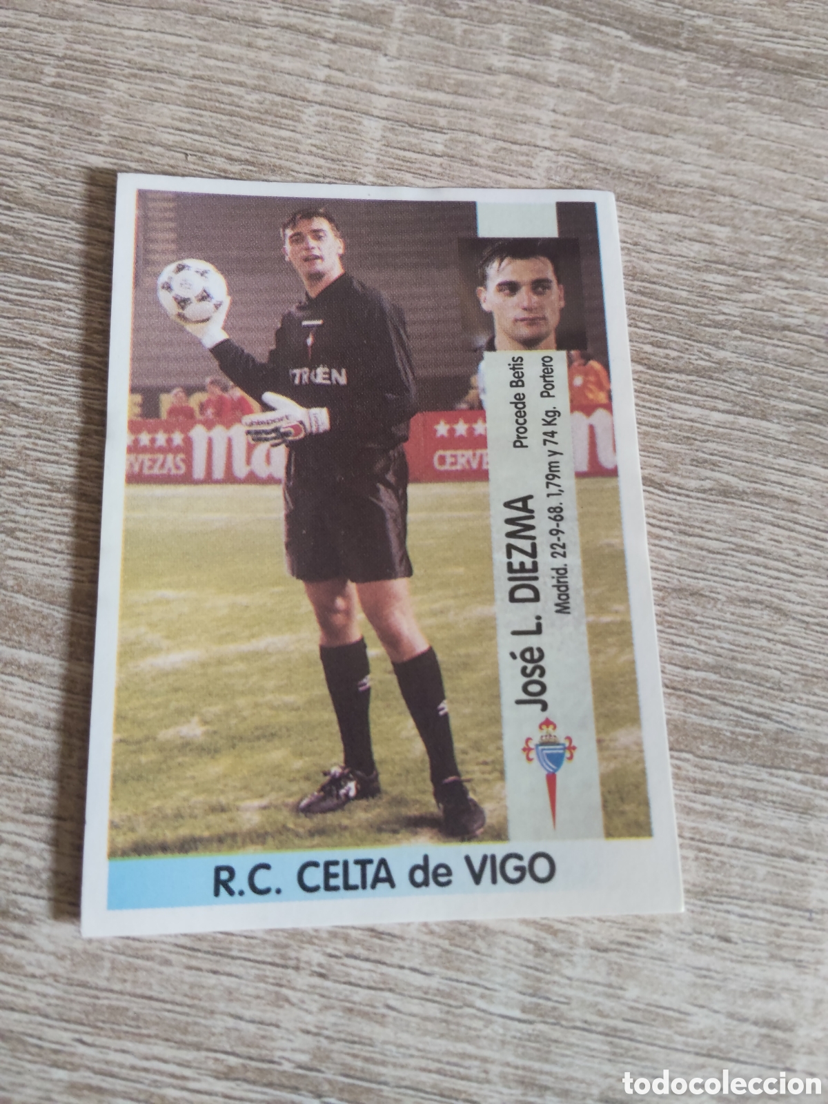 Cromos de F&uacute;tbol: Panini liga 1996 1997 96 97 162 A Diezma coloca Celta de Vigo