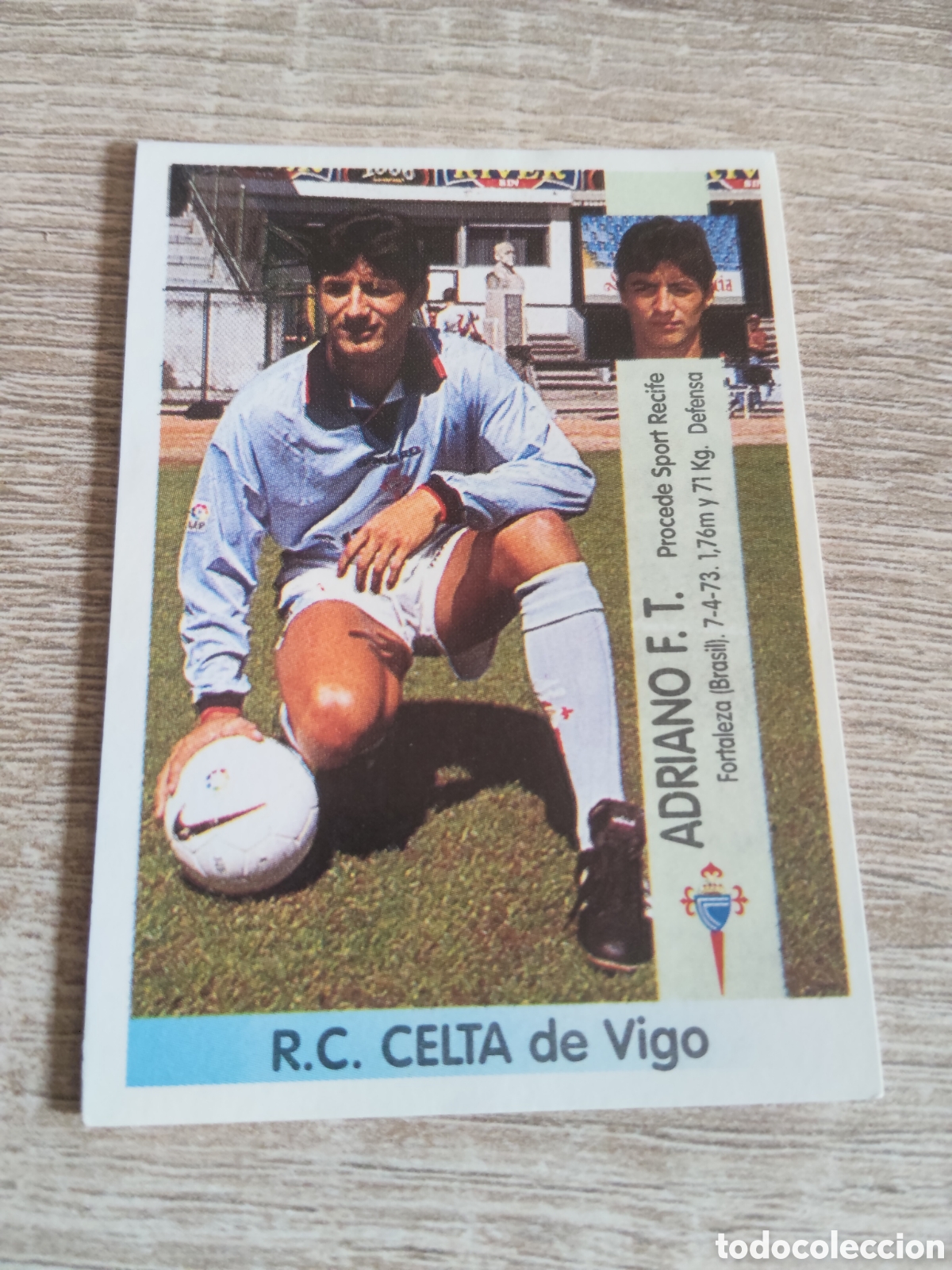 Cromos de F&uacute;tbol: Panini liga 1996 1997 96 97 162 A Adriano coloca Celta de Vigo