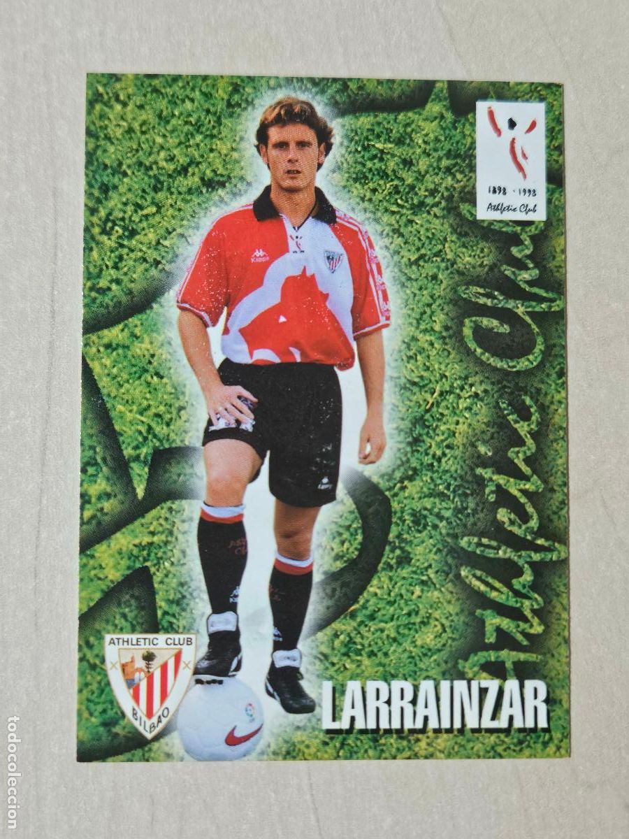 Cromos de F&uacute;tbol: FICHA N&ordm; 235 LARRAINZAR - ALBUM COLECCION EL GRAN ATHLETIC CLUB BILBAO 97 98 PANINI