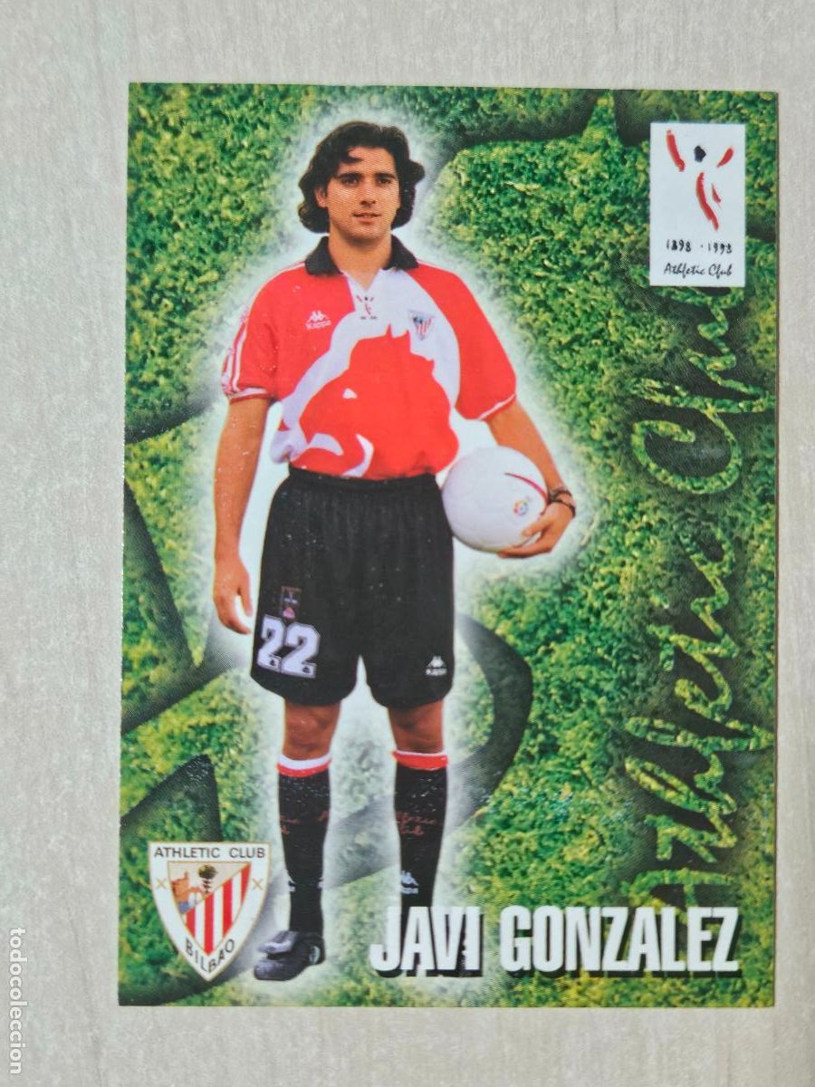 Cromos de F&uacute;tbol: FICHA N&ordm; 237 JAVI GONZALEZ - ALBUM COLECCION EL GRAN ATHLETIC CLUB BILBAO 97 98 PANINI