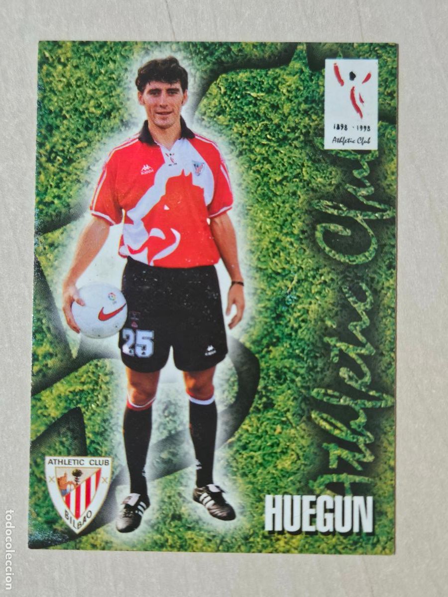 Cromos de F&uacute;tbol: FICHA N&ordm; 239 HUEGUN - ALBUM COLECCION EL GRAN ATHLETIC CLUB BILBAO 97 98 PANINI
