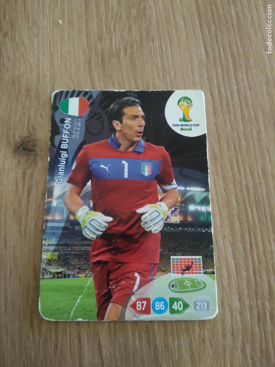 Cromos de f&uacute;tbol: BUFFON ITALIA CROMO FUTBOL PANINI ADRENALYN 2014 WORLD CUP COPA DEL MUNDO