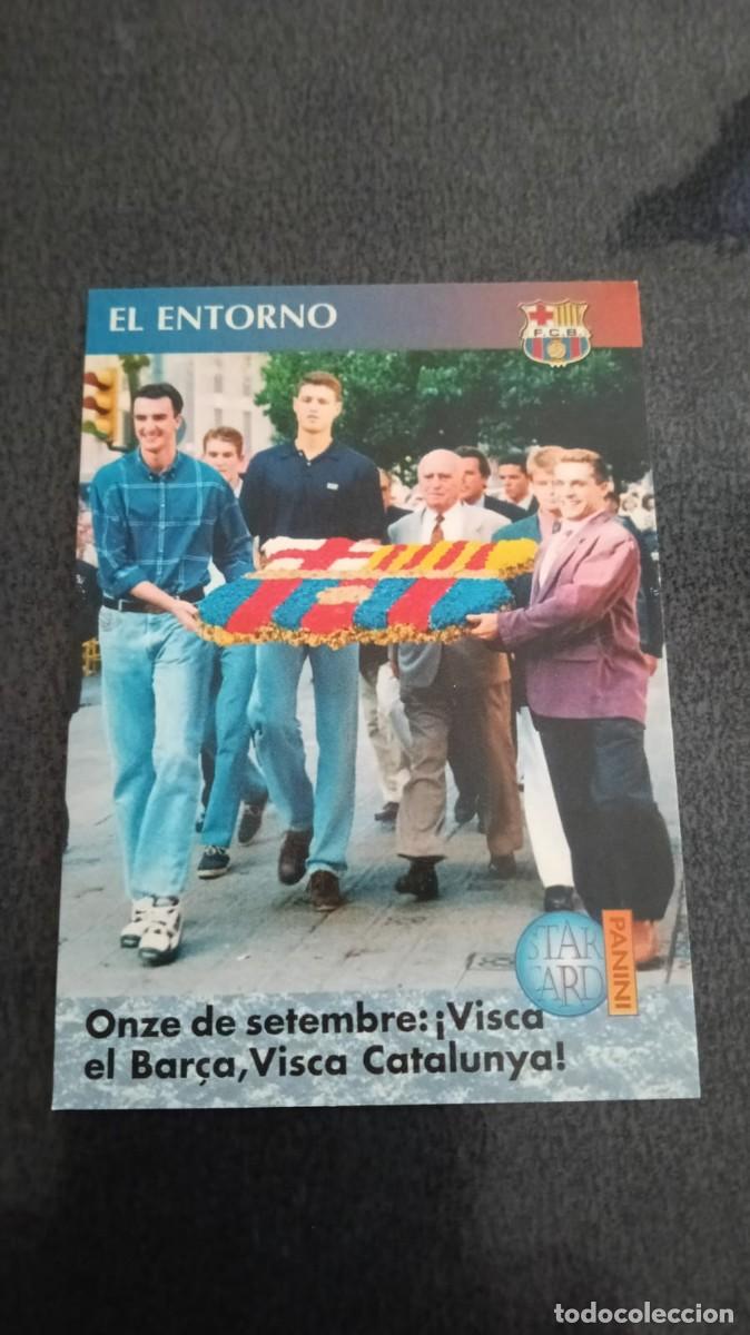 Cromos de Futebol: Panini Star Card 95 96 1995 1996 123 Visca Barca Visca Catalunya