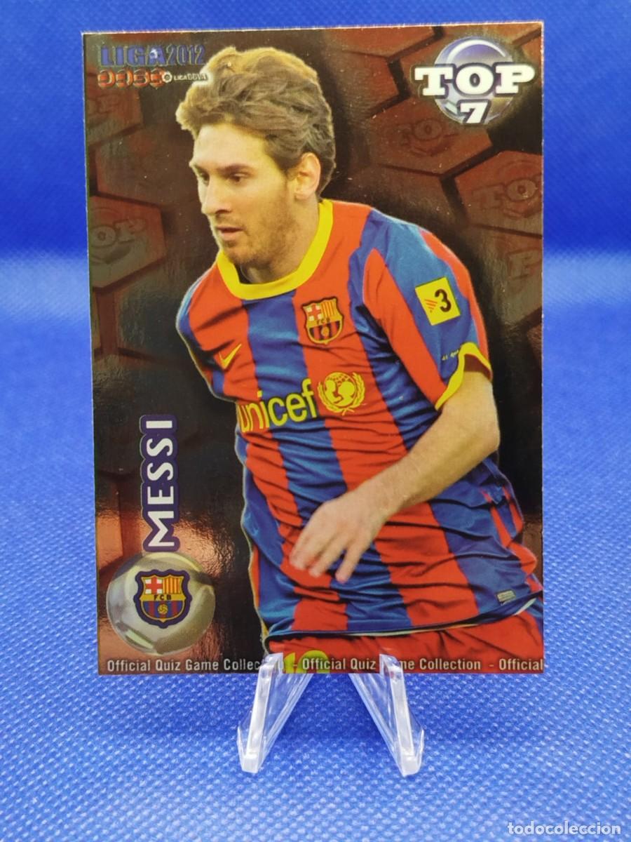 Cromos de Futebol: #595 LIONEL MESSI FC BARCELONA 2012 MUNDICROMO LAS FICHAS DE LA LIGA TOP 7 RED