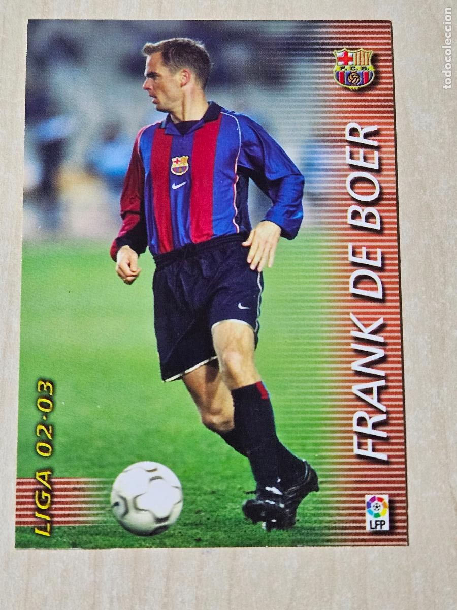 Cromos de Futebol: CROMO N&ordm; 60 FRANK DE BOER - MEGAFICHAS 2002 03 - BARCELONA
