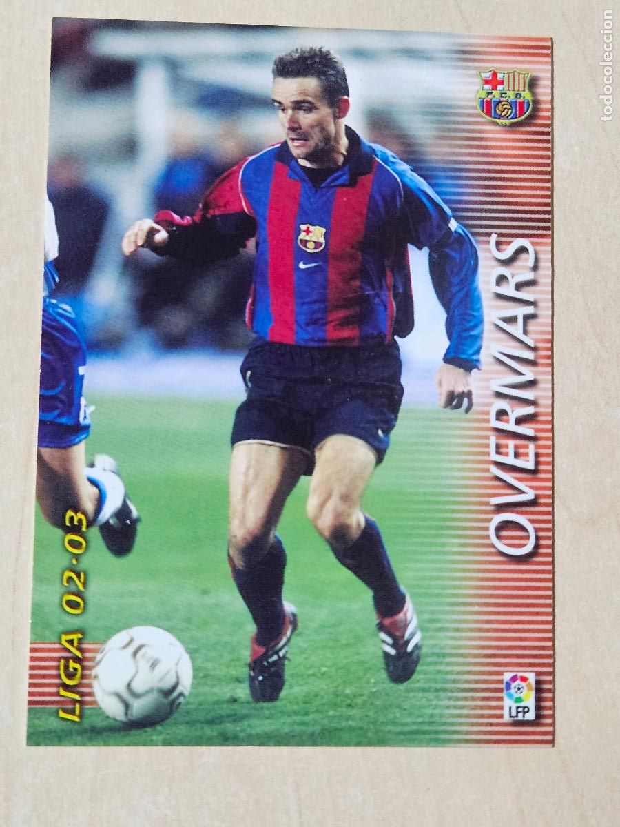 Cromos de F&uacute;tbol: CROMO N&ordm; 69 OVERMARS - MEGAFICHAS 2002 03 - BARCELONA