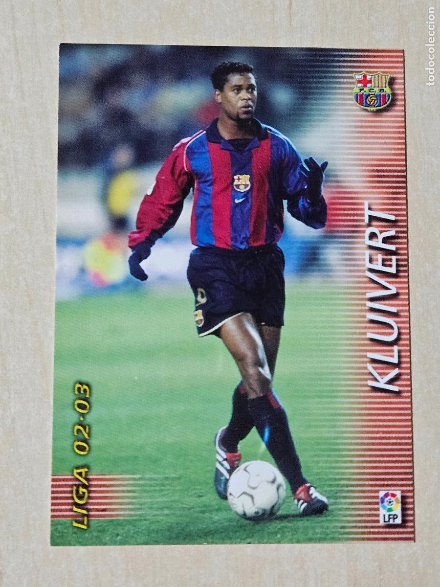Cromos de Futebol: CROMO N&ordm; 72 KLUIVERT - MEGAFICHAS 2002 03 - BARCELONA