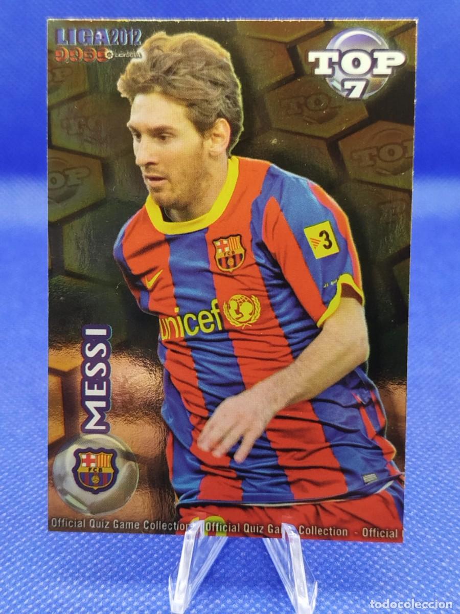 Fu&szlig;ball-Sticker: #595 LIONEL MESSI FC BARCELONA 2012 MUNDICROMO LAS FICHAS DE LA LIGA TOP 7 GOLDEN