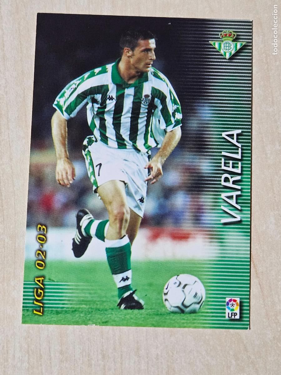 Football Stickers: CROMO N&ordm; 75 VARELA - MEGAFICHAS 2002 03 - REAL BETIS