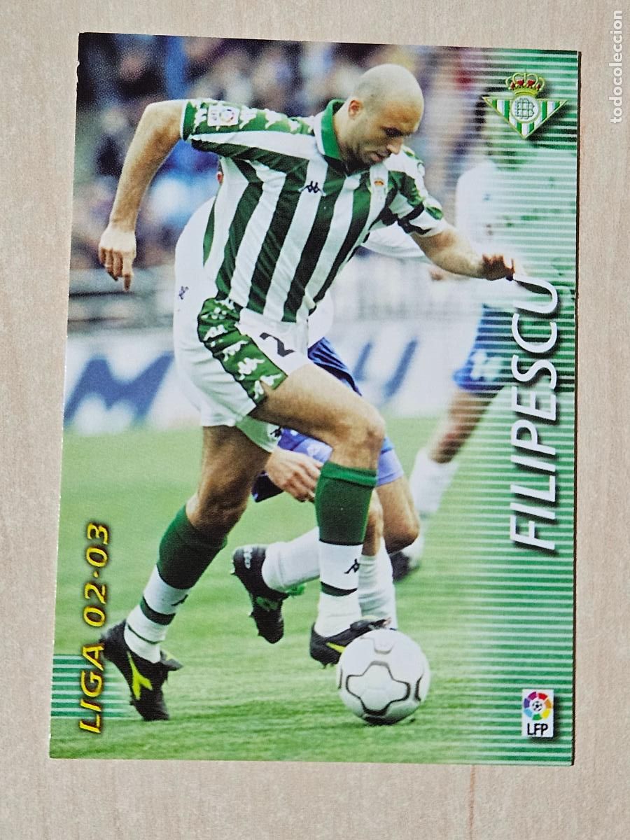 Football Stickers: CROMO N&ordm; 76 FILIPESCU - MEGAFICHAS 2002 03 - REAL BETIS