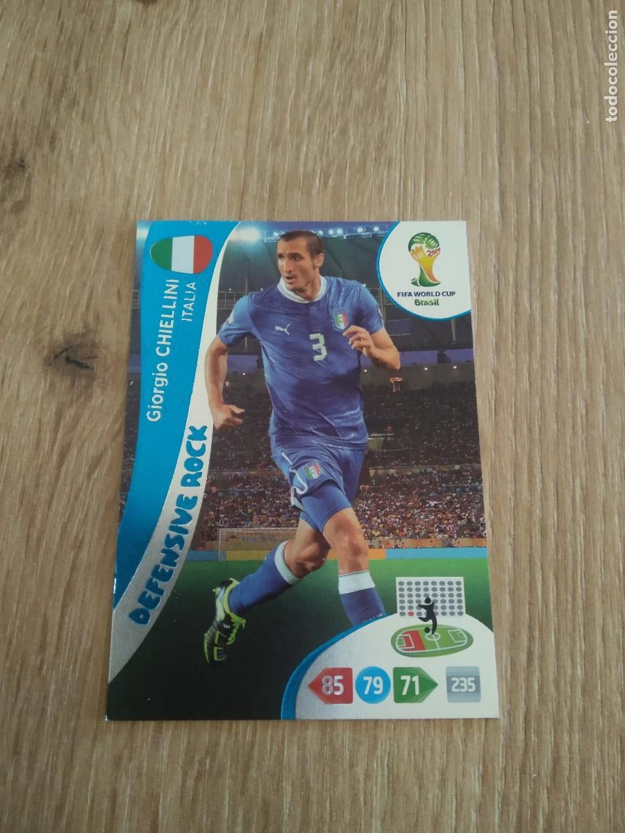 Football Stickers: CHIELLINI ITALIA CROMO FUTBOL PANINI ADRENALYN 2014 WORLD CUP COPA DEL MUNDO