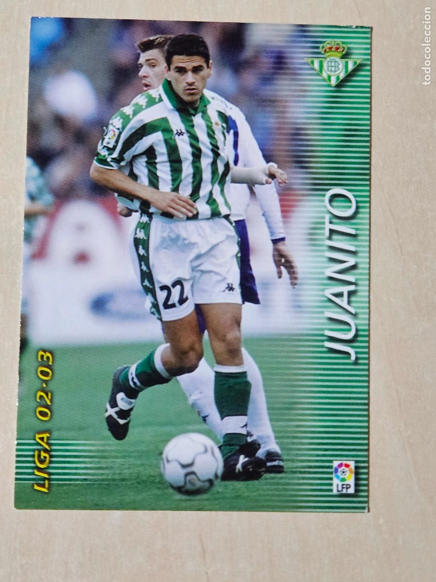 Football Stickers: CROMO N&ordm; 77 JUANITO - MEGAFICHAS 2002 03 - REAL BETIS