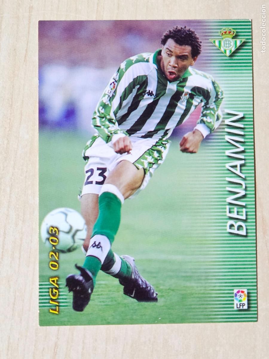 Fu&szlig;ball-Sticker: CROMO N&ordm; 84 BENJAMIN - MEGAFICHAS 2002 03 - REAL BETIS