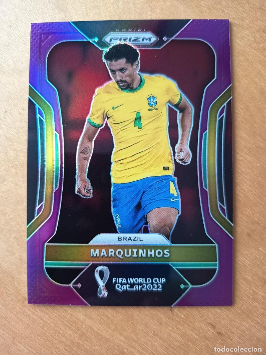 Fu&szlig;ball-Sticker: PRIZM MUNDIAL QATAR 2022 NUMERADA: MARQUINHOS (BRASIL) 055/199