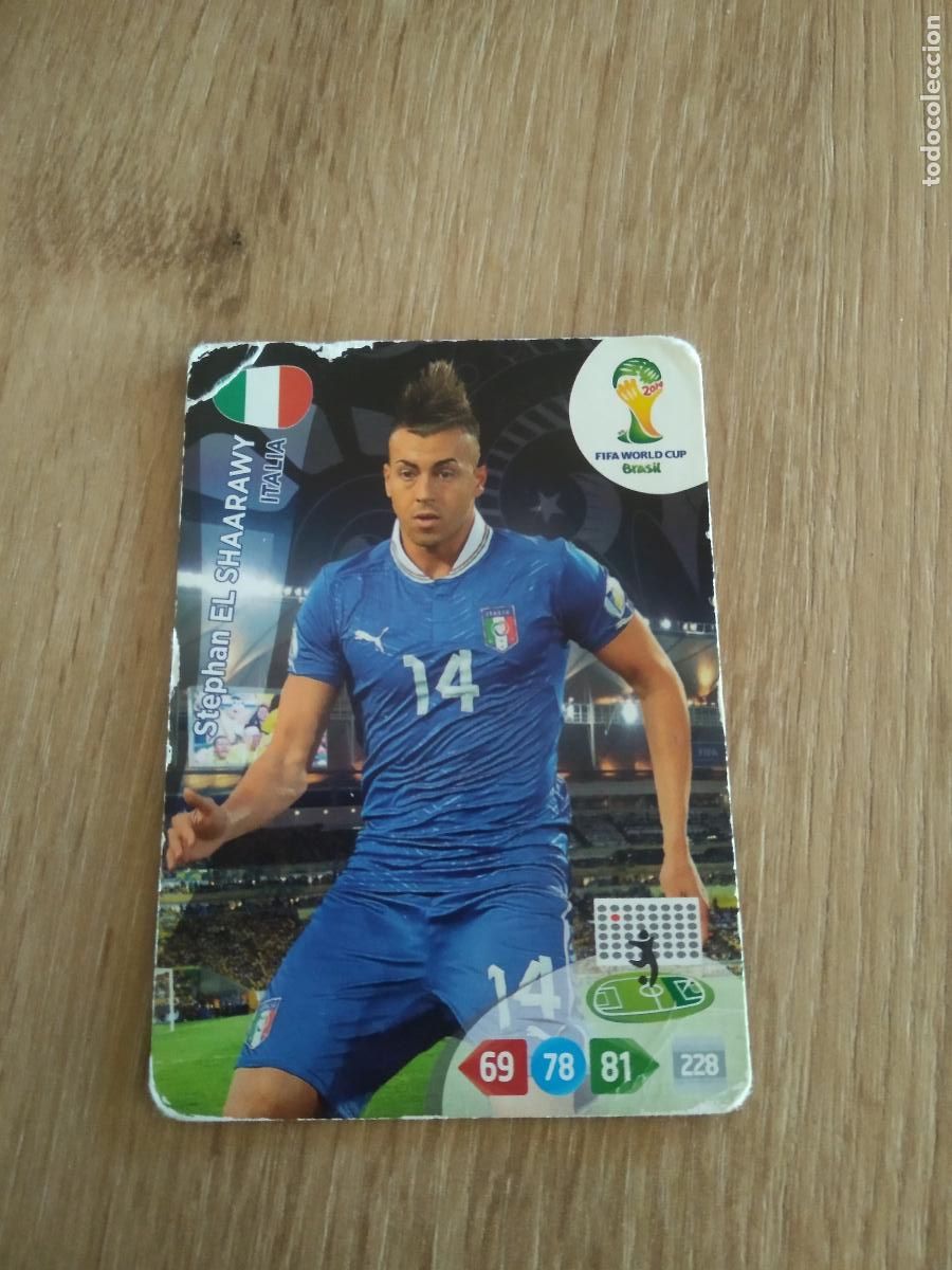 Cromos de F&uacute;tbol: EL SHAARAWY ITALIA CROMO FUTBOL PANINI ADRENALYN 2014 WORLD CUP COPA DEL MUNDO