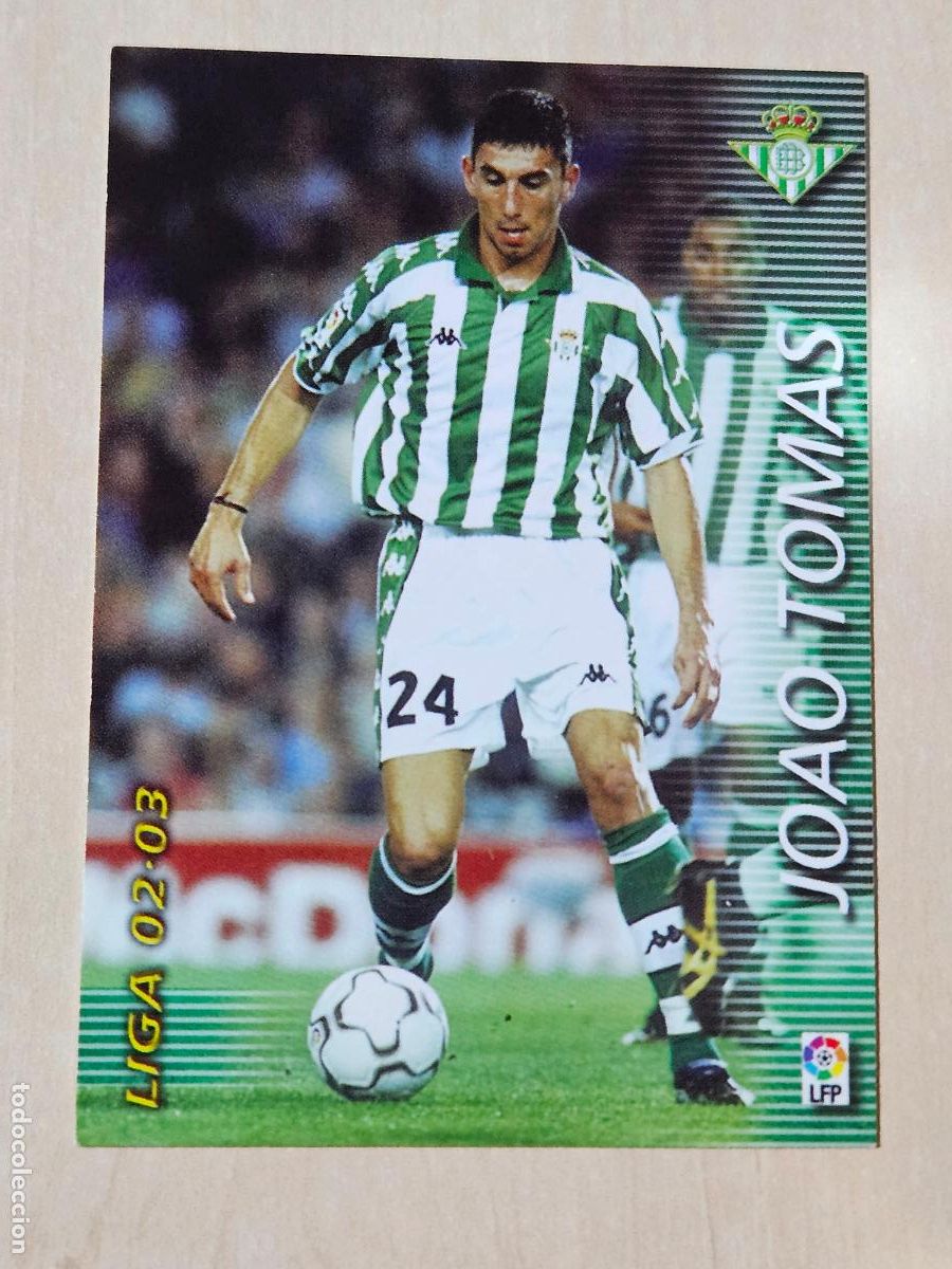 Cromos de F&uacute;tbol: CROMO N&ordm; 90 JOAO TOMAS - MEGAFICHAS 2002 03 - REAL BETIS