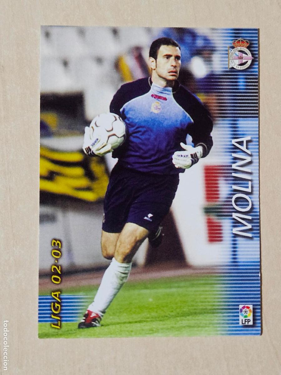 Cartes &agrave; collectionner de Football: CROMO N&ordm; 110 MOLINA - MEGAFICHAS 2002 03 - DEPORTIVO DE LA CORU&Ntilde;A