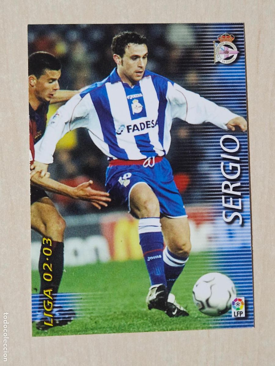 Cromos de Futebol: CROMO N&ordm; 119 SERGIO - MEGAFICHAS 2002 03 - DEPORTIVO DE LA CORU&Ntilde;A