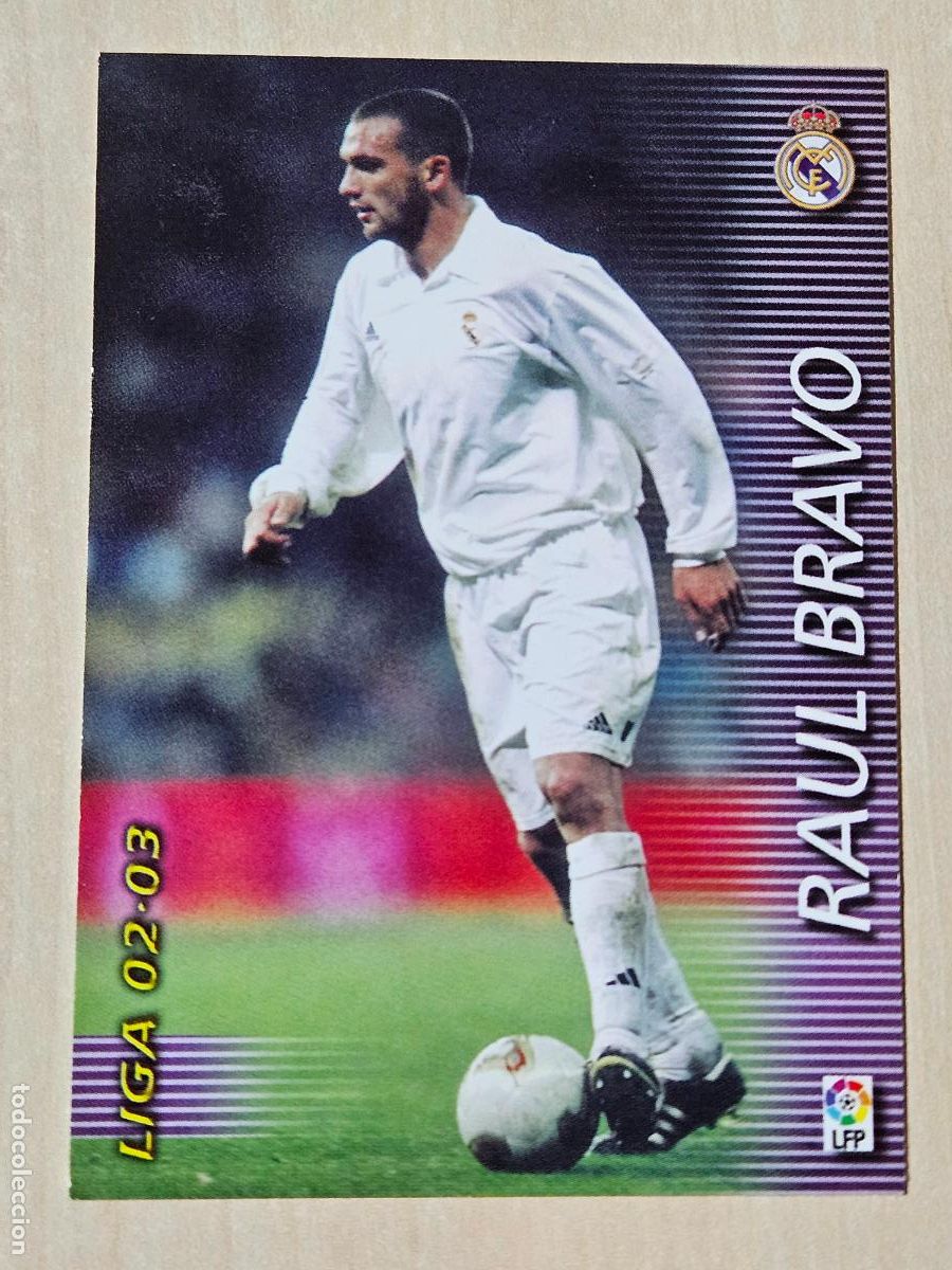 Cromos de F&uacute;tbol: CROMO N&ordm; 152 RAUL BRAVO - MEGAFICHAS 2002 03 - REAL MADRID