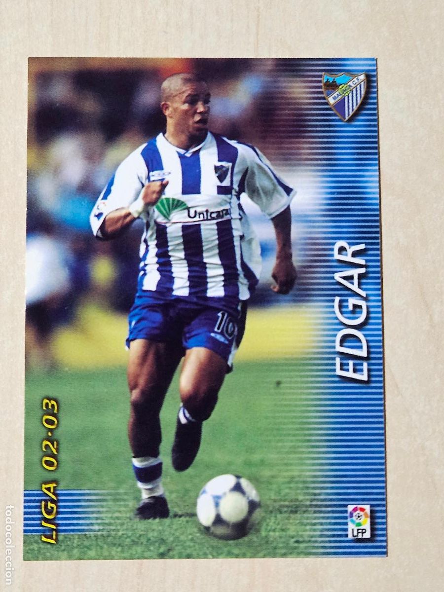 Cromos de F&uacute;tbol: CROMO N&ordm; 177 EDGAR - MEGAFICHAS 2002 03 - MALAGA