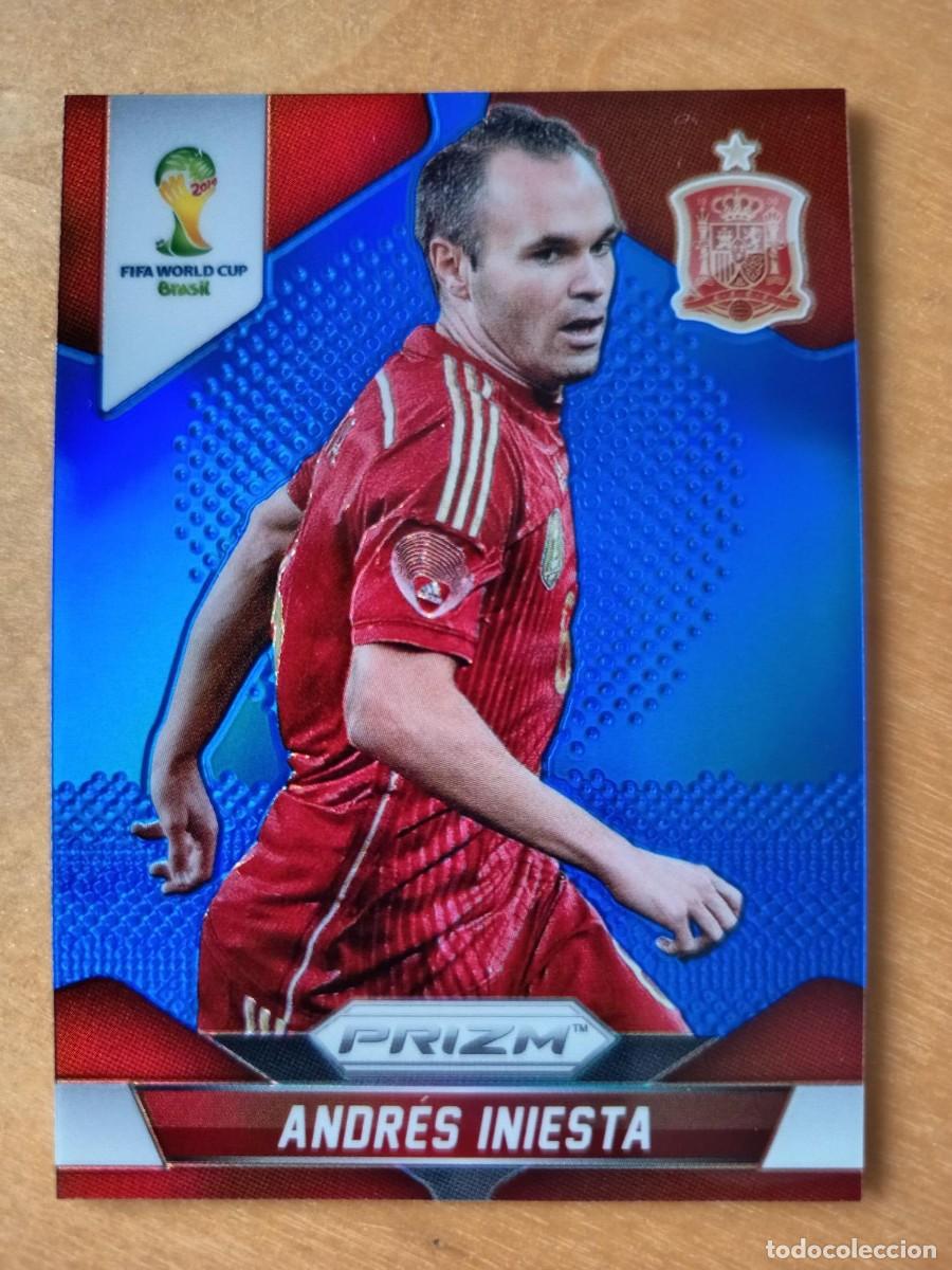 Cromos de F&uacute;tbol: PRIZM MUNDIAL BRASIL 2014 (PRIMERA PRIZM MUNDIAL) NUMERADA: INIESTA (ESPA&Ntilde;A) 028/199