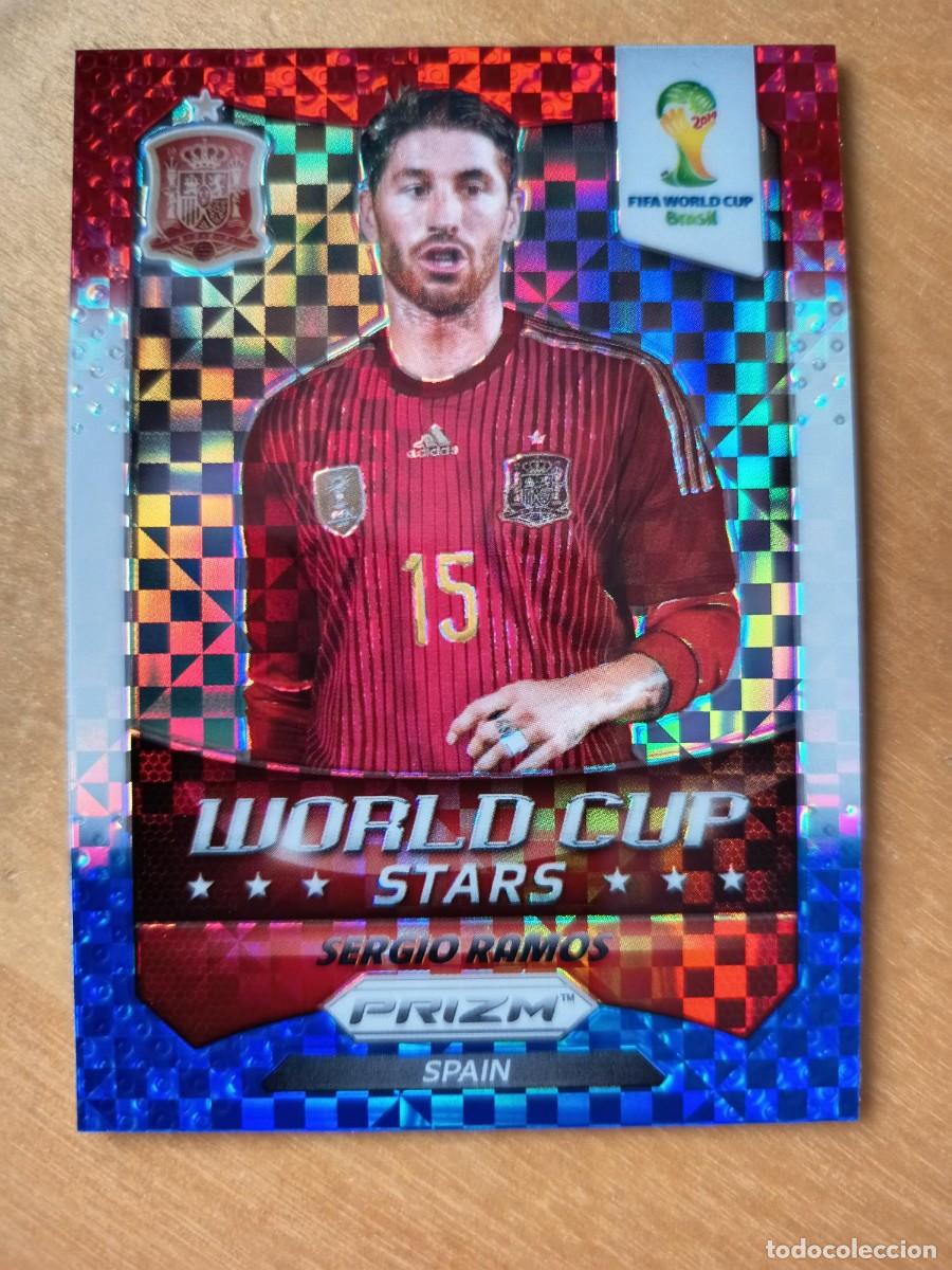 Cromos de F&uacute;tbol: PRIZM MUNDIAL BRASIL 2014 (PRIMERA PRIZM MUNDIAL) PARALELA: SERGIO RAMOS (ESPA&Ntilde;A)
