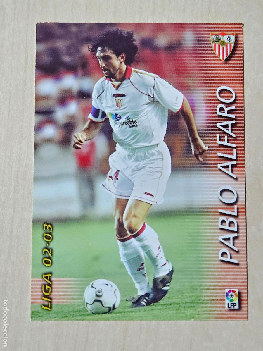Cromos de F&uacute;tbol: CROMO N&ordm; 276 PABLO ALFARO - MEGAFICHAS 2002 03 - SEVILLA