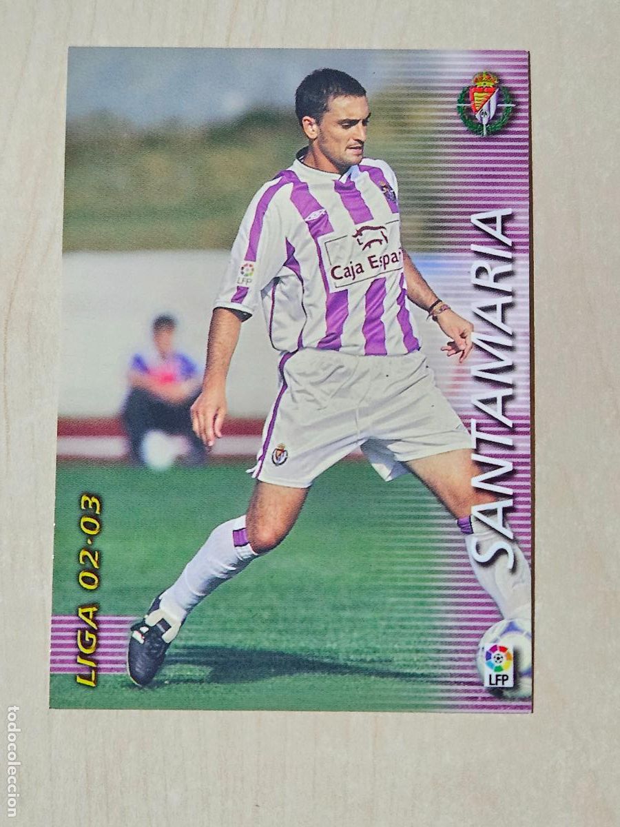 Cromos de F&uacute;tbol: CROMO N&ordm; 329 SANTAMARIA - MEGAFICHAS 2002 03 - REAL VALLADOLID