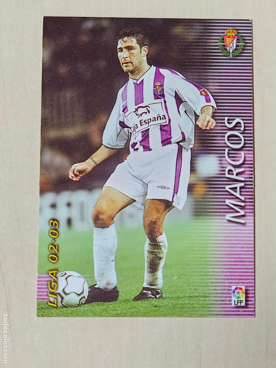 Cromos de F&uacute;tbol: CROMO N&ordm; 332 MARCOS - MEGAFICHAS 2002 03 - REAL VALLADOLID