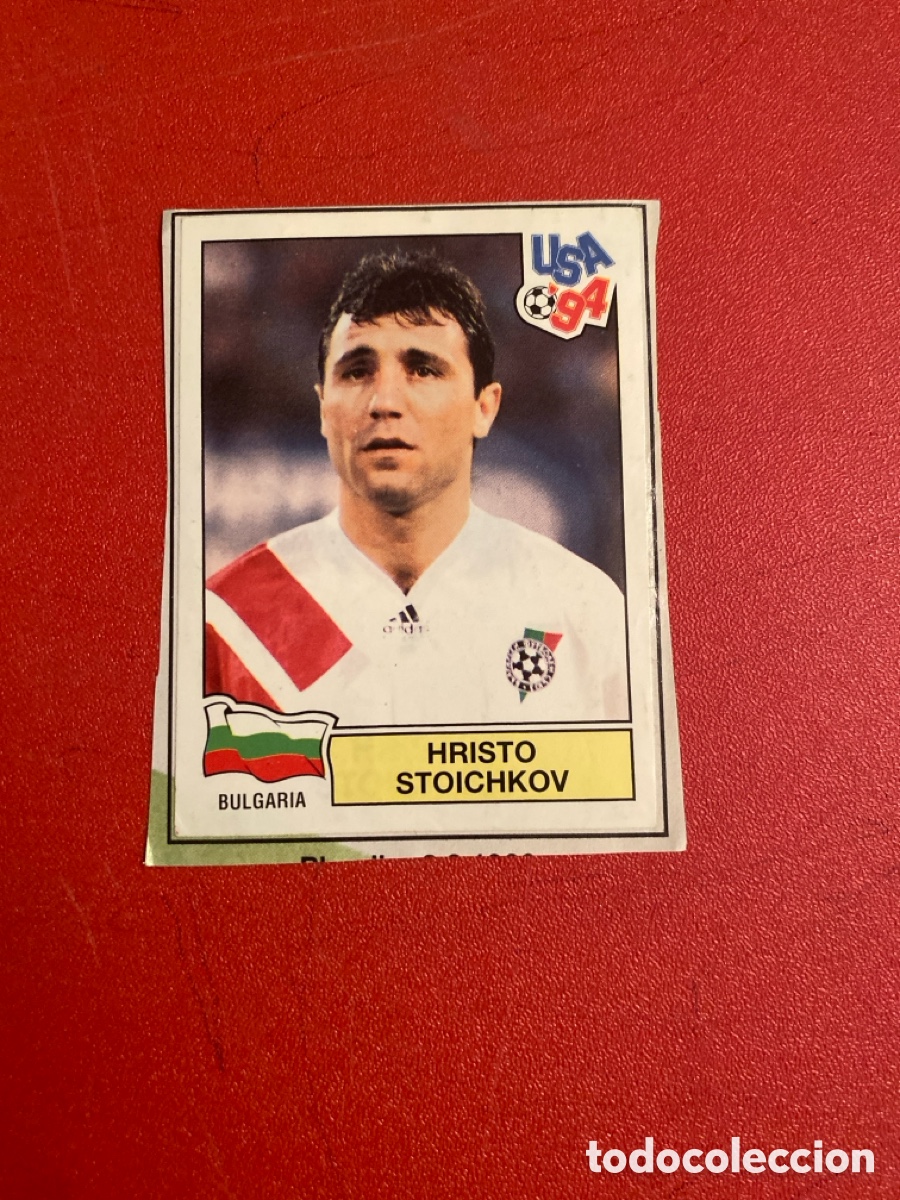 Cromos de F&uacute;tbol: Cromo panini mundial USA 94 numero 295 Stoichkov - world cup 1994 Stickers album