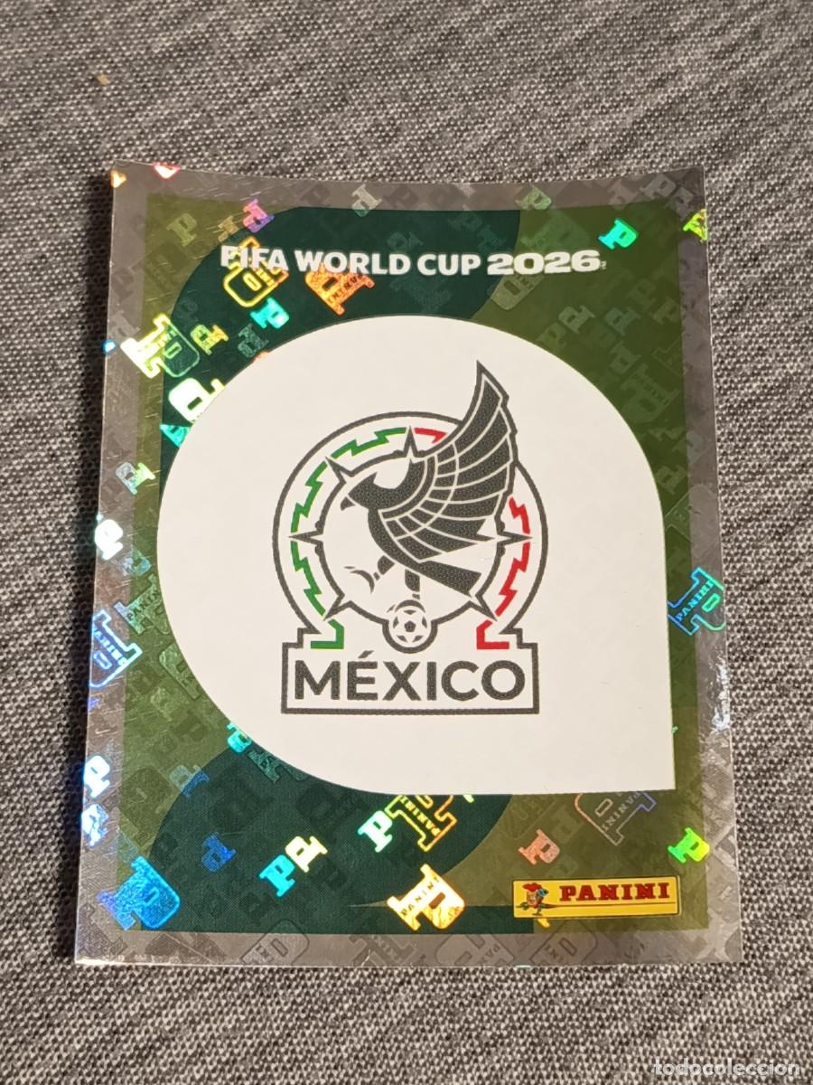 Cromos de F&uacute;tbol: ESCUDO MEXICO MEX 1 STICKER MUNDIAL 2026 PANINI FIFA WORLD CUP NUEVO