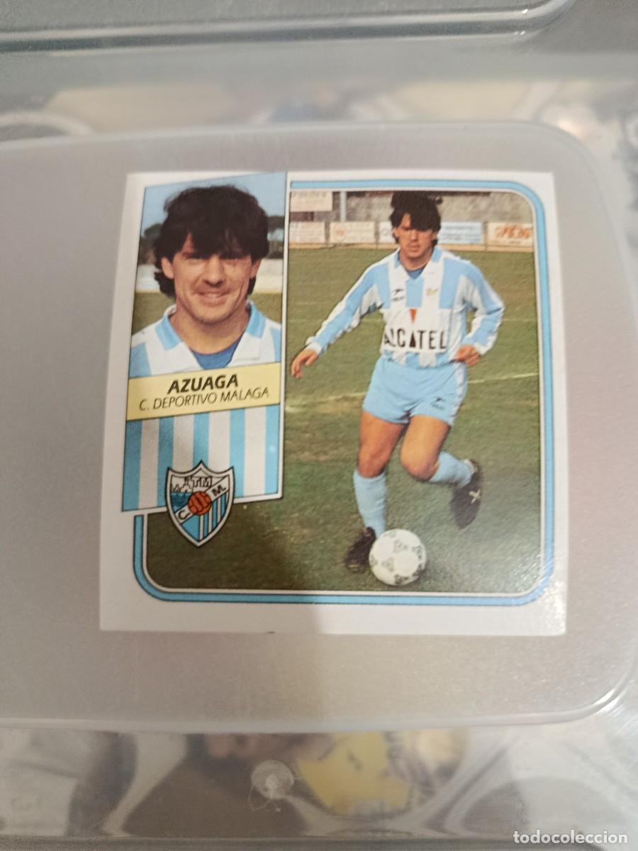 Cromos de F&uacute;tbol: Cromo 89/90 liga este. Azuaga. Malaga. Nunca pegado.