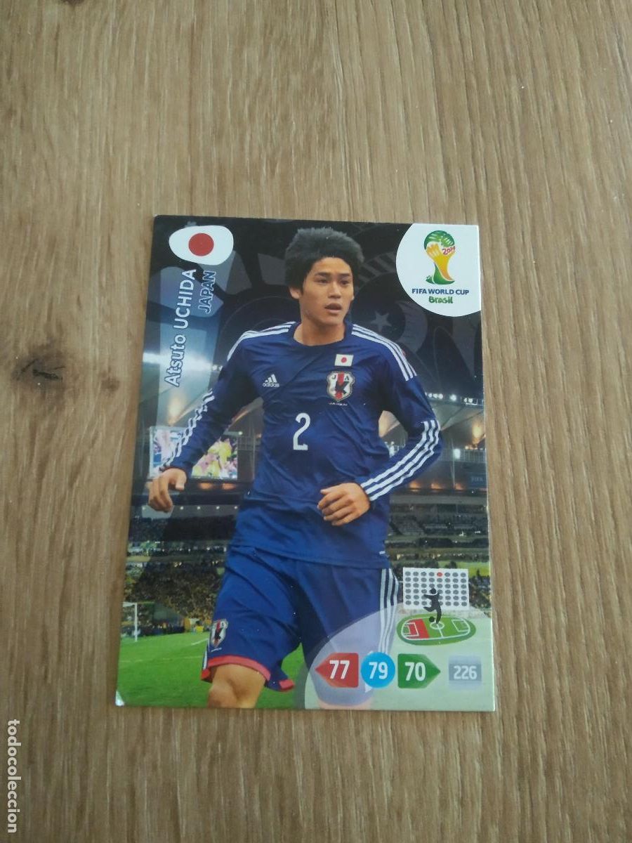 Cromos de F&uacute;tbol: ATSUTO UCHIDA JAPON CROMO FUTBOL PANINI ADRENALYN 2014 WORLD CUP COPA DEL MUNDO