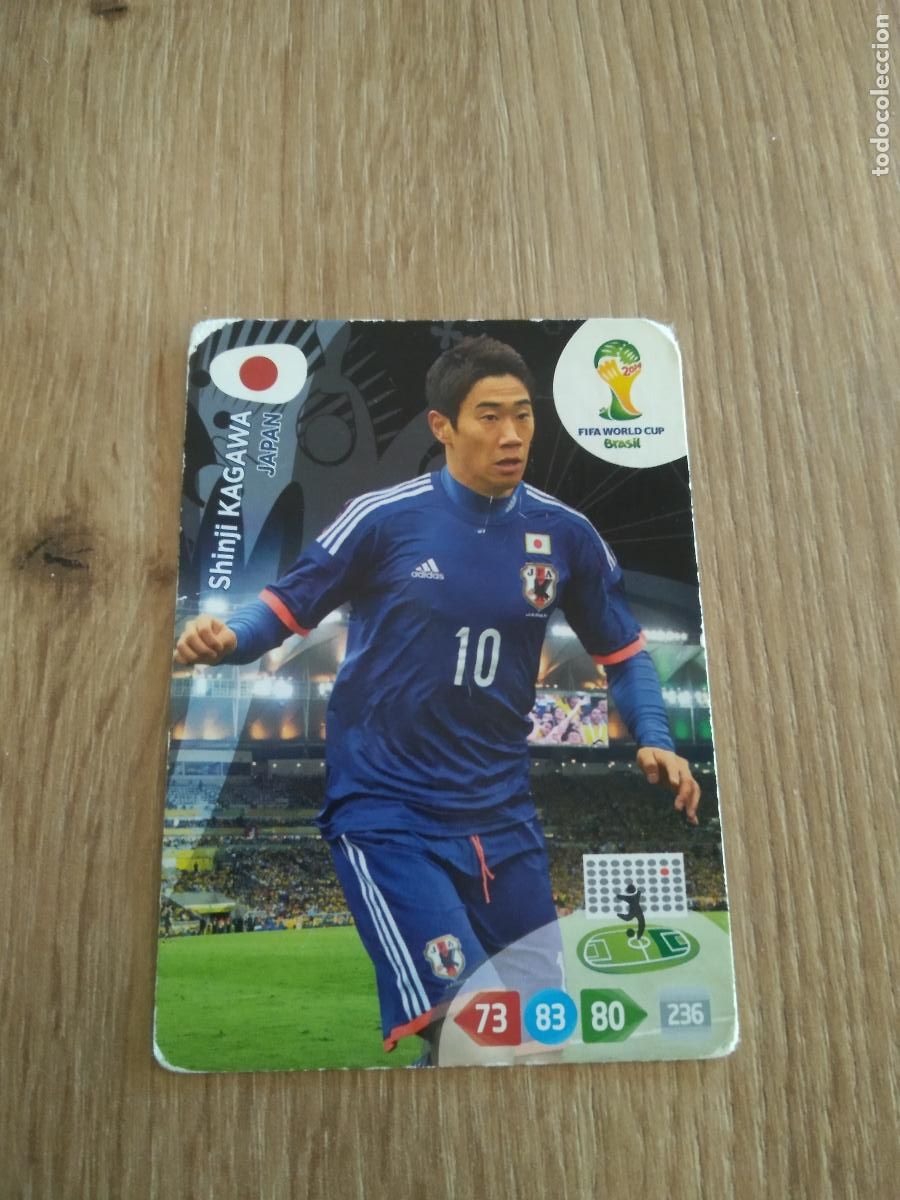 Cromos de F&uacute;tbol: SHINJI KAGAWA JAPON CROMO FUTBOL PANINI ADRENALYN 2014 WORLD CUP COPA DEL MUNDO
