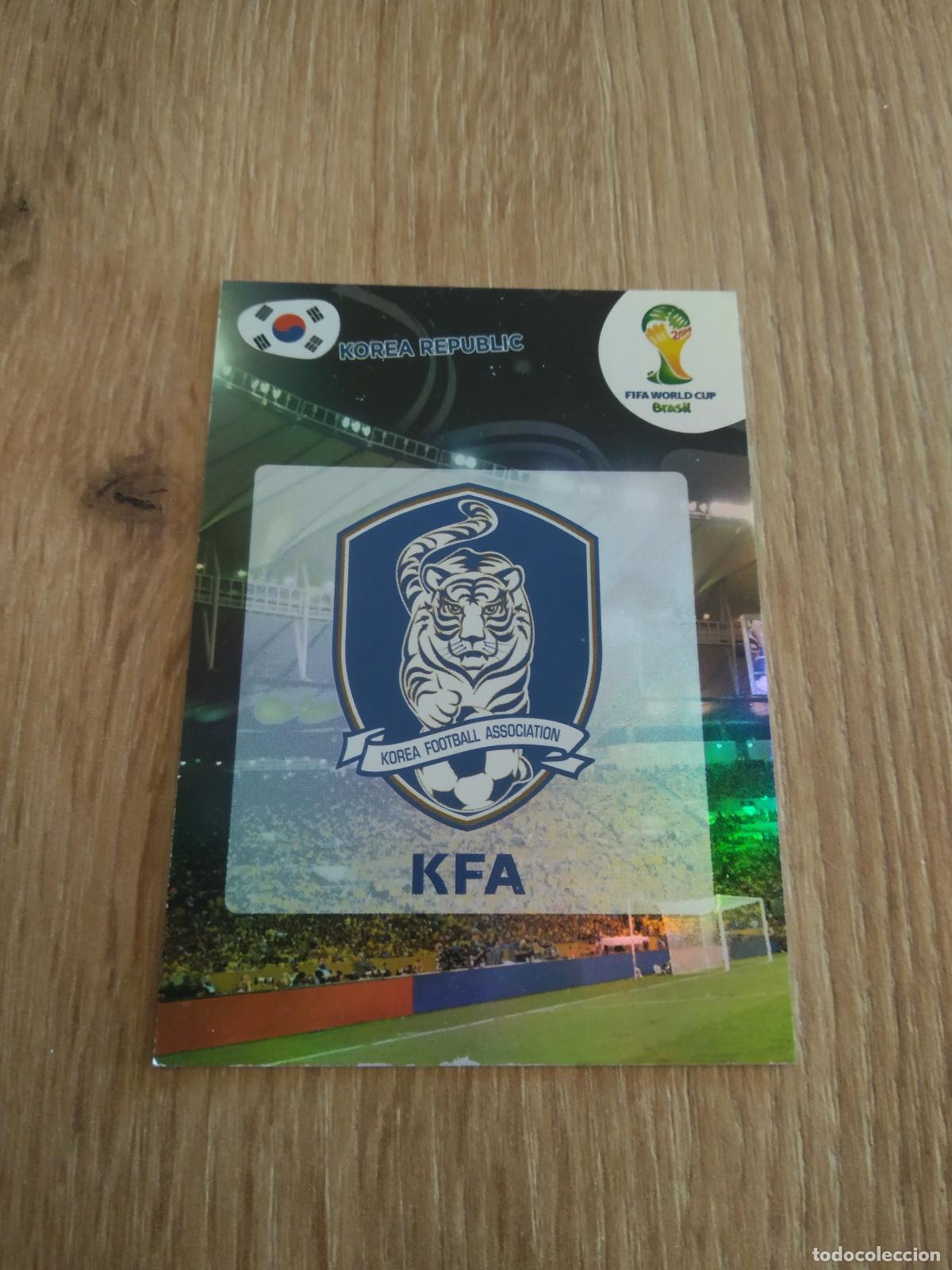 Cromos de F&uacute;tbol: ESCUDO LOGO KOREA CROMO FUTBOL PANINI ADRENALYN 2014 WORLD CUP COPA DEL MUNDO