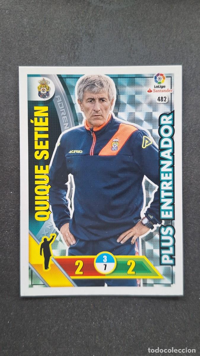 Fu&szlig;ball-Sticker: L1 QUIQUE SETIEN U. D. LAS PALMAS 482 PLUS ENTRENADOR PANINI ADRENALYN XL LIGA 2016/17 16 17