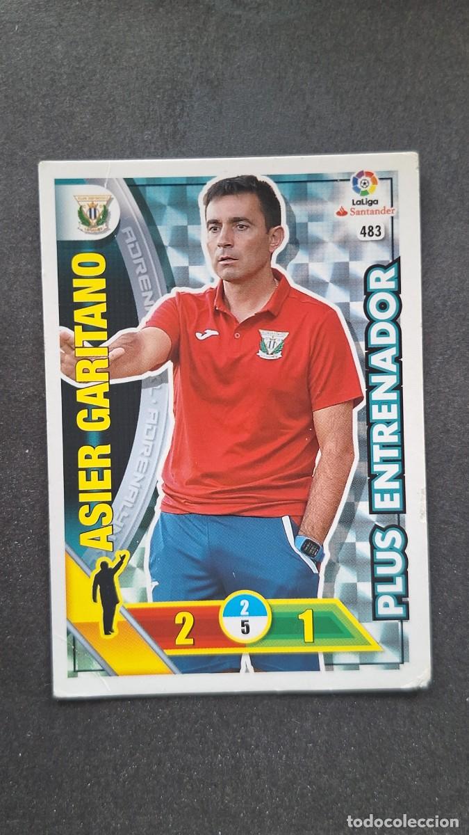 Fu&szlig;ball-Sticker: L1 ASIER GARITANO C. D. LEGANES 483 PLUS ENTRENADOR PANINI ADRENALYN XL LIGA 2016/17 16 17