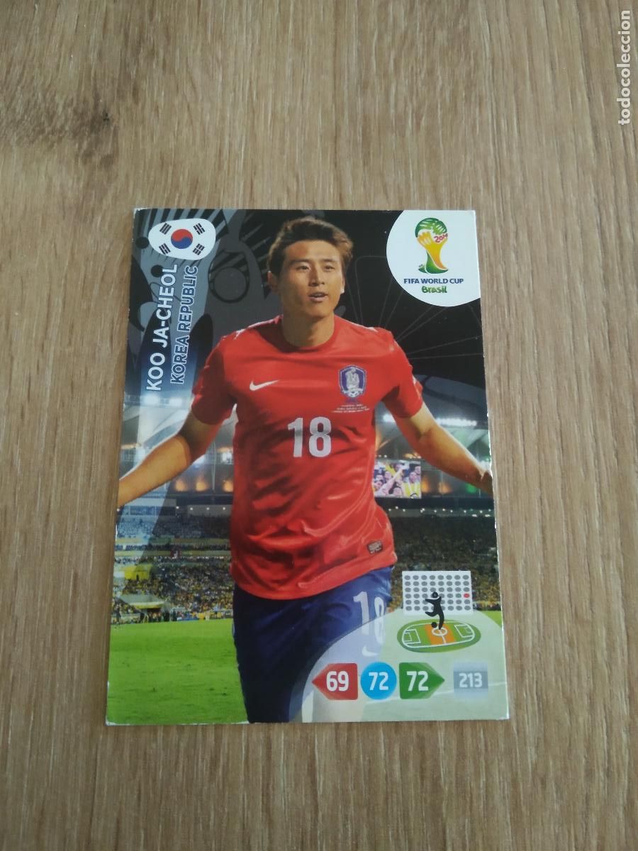 Fu&szlig;ball-Sticker: KOO JA-CHEOL KOREA CROMO FUTBOL PANINI ADRENALYN 2014 WORLD CUP COPA DEL MUNDO