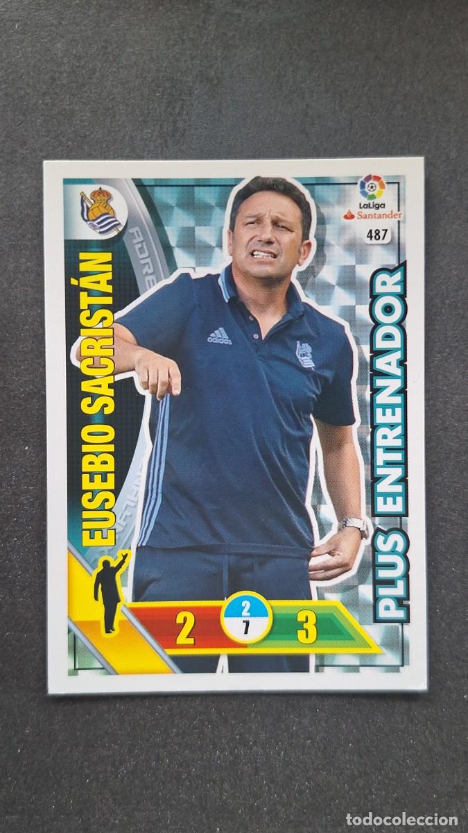 Cromos de F&uacute;tbol: L1 EUSEBIO SACRISTAN REAL SOCIEDAD 487 PLUS ENTRENADOR PANINI ADRENALYN XL LIGA 2016/17 16 17