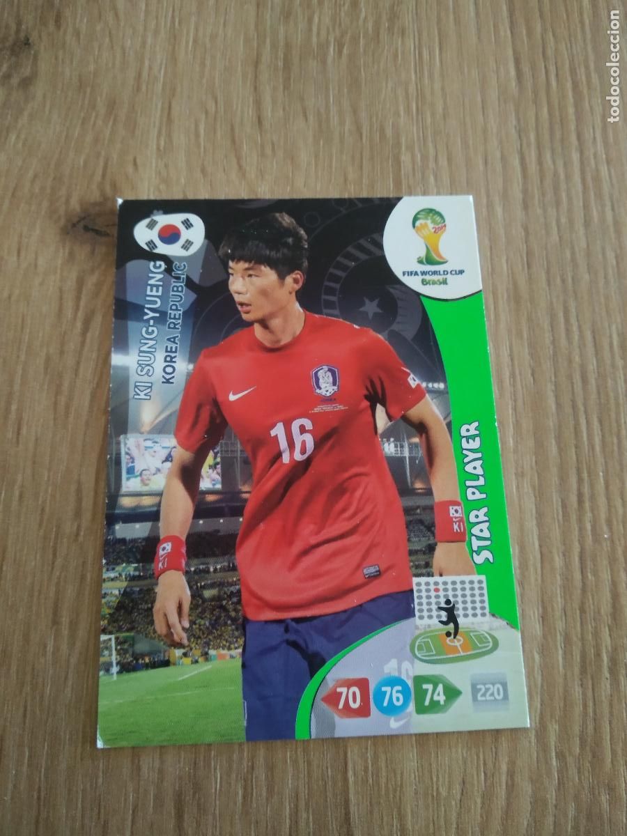 Cromos de F&uacute;tbol: KI SUNG-YUENG KOREA CROMO FUTBOL PANINI ADRENALYN 2014 WORLD CUP COPA DEL MUNDO
