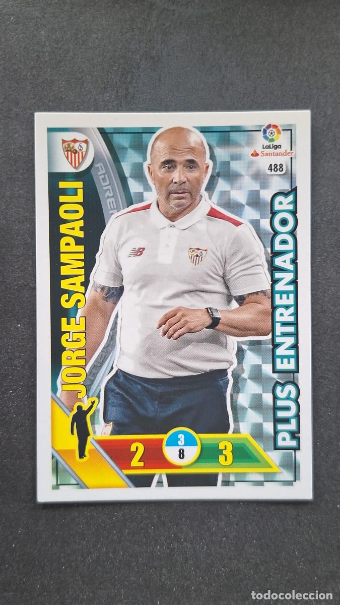 Cromos de F&uacute;tbol: L1 JORGE SAMPAOLI SEVILLA F. C. 488 PLUS ENTRENADOR PANINI ADRENALYN XL LIGA 2016/17 16 17